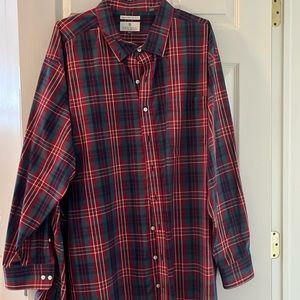 Men’s shirt button down casual size 4XLT